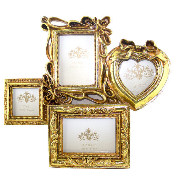 Photo Frame (Single/4 Photo Gold)