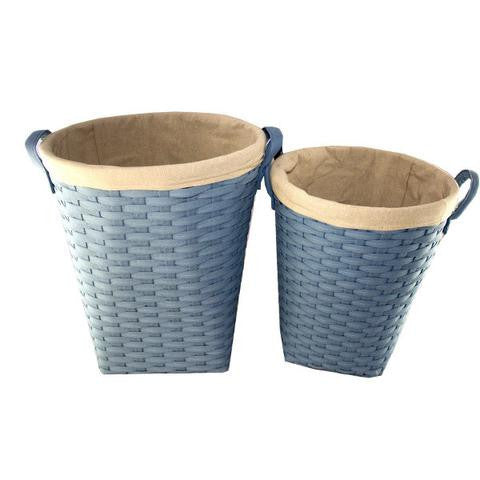 Weaved Basket Set (2pcs-Round) - Q4651