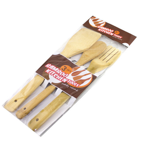 Bamboo 3pc Kitchen Utensil Set - BAM-KIT3