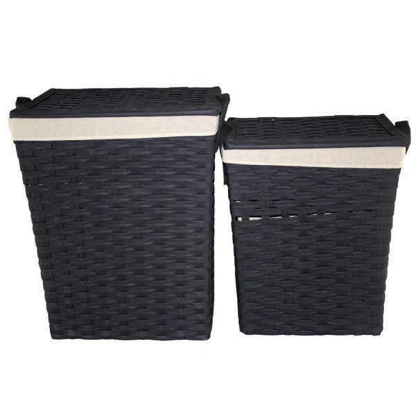 Cloth weaved basket 2pc set - CF-3945