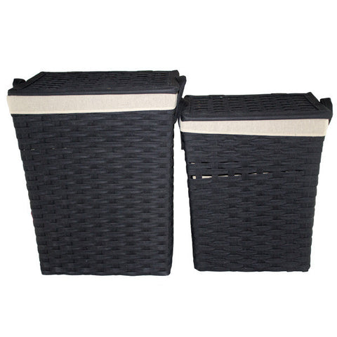 Cloth weaved basket 2pc set - CF-3945