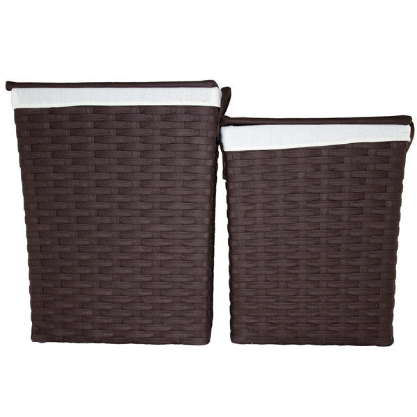 Cloth weaved basket 2pc set - CF-3945