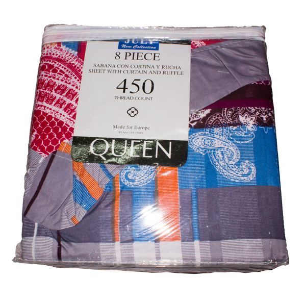 Sabana Queen Sheet & Curtain Set - J-751Q