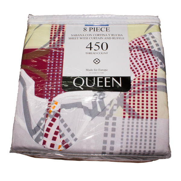 Sabana Queen Sheet & Curtain Set - J-751Q