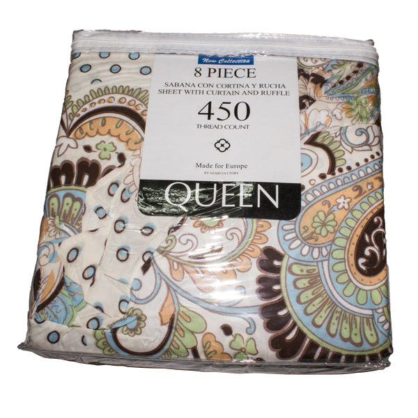 Sabana Queen Sheet & Curtain Set - J-751Q