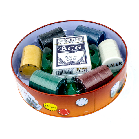 Poker Set  (Circle Pan) - T120