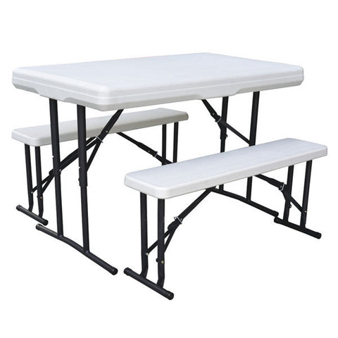 Folding Plastic Table & Bench Set - TX-1102