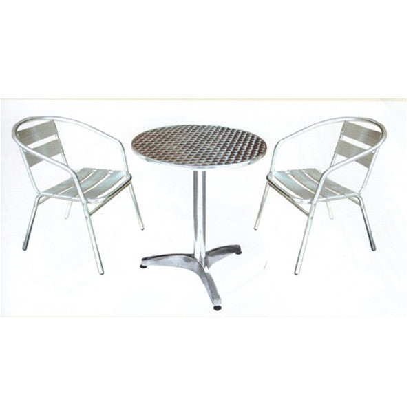 Aluminum Outdoor Table w/2 Chairs - TX1105