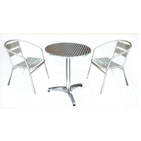 Aluminum Outdoor Table w/2 Chairs - TX1105