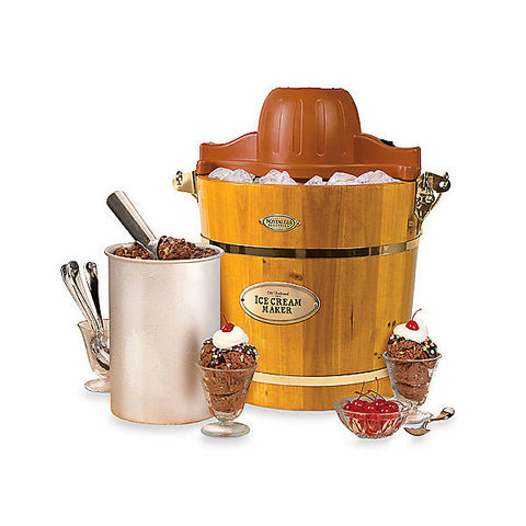 Nostalgia Electrics™ Old Fashioned Wood Ice Cream Maker - ICMW400