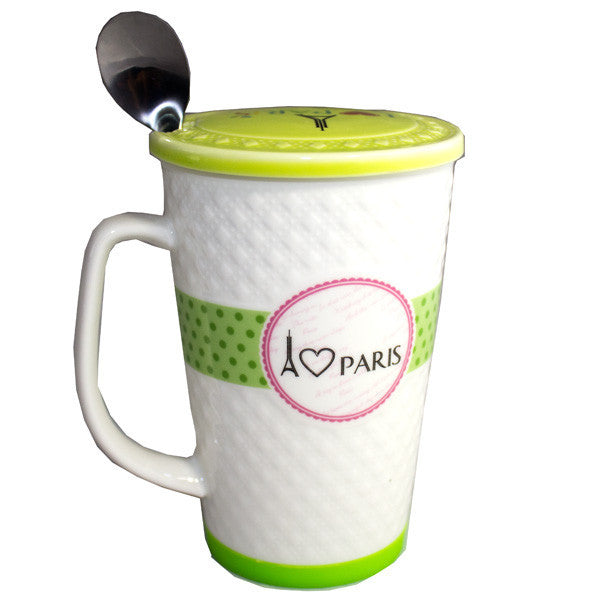 Mug wCover & Spoon - HY087
