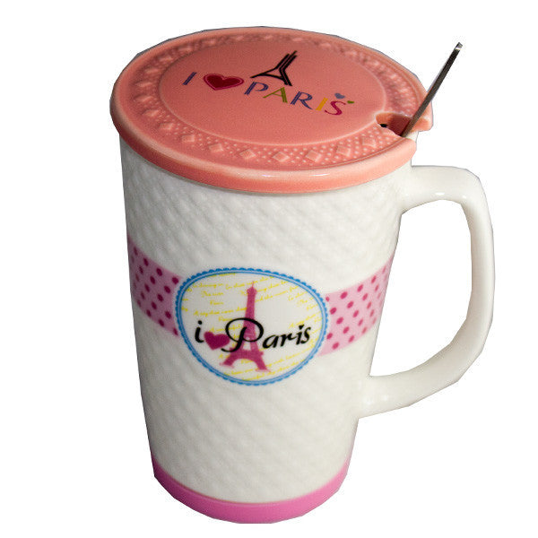 Mug wCover & Spoon - HY087